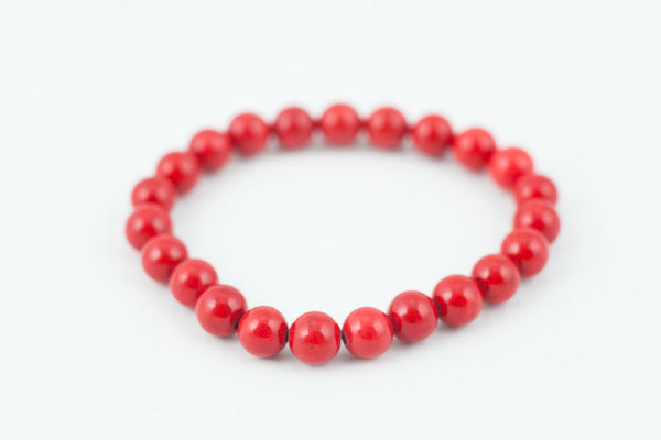 red marble stone bracelet - davidshurlan
