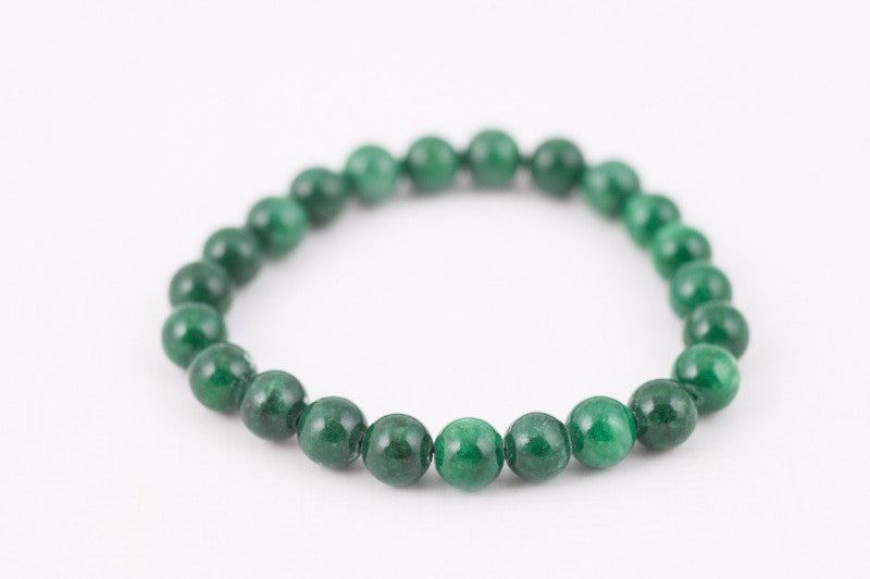 glassy green stone bracelet - davidshurlan