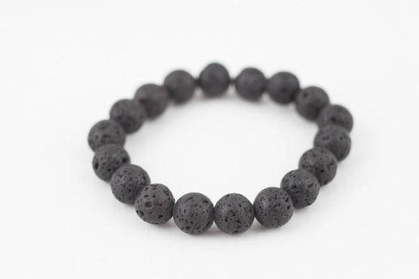 black lava stone bracelet - davidshurlan